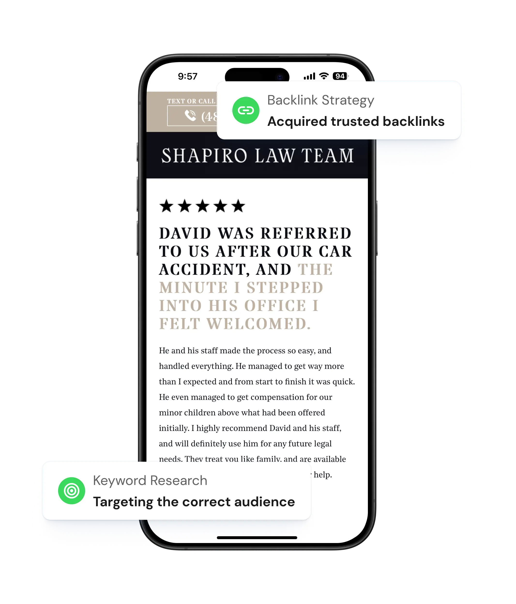 Shapiro Law Team - SEO Results